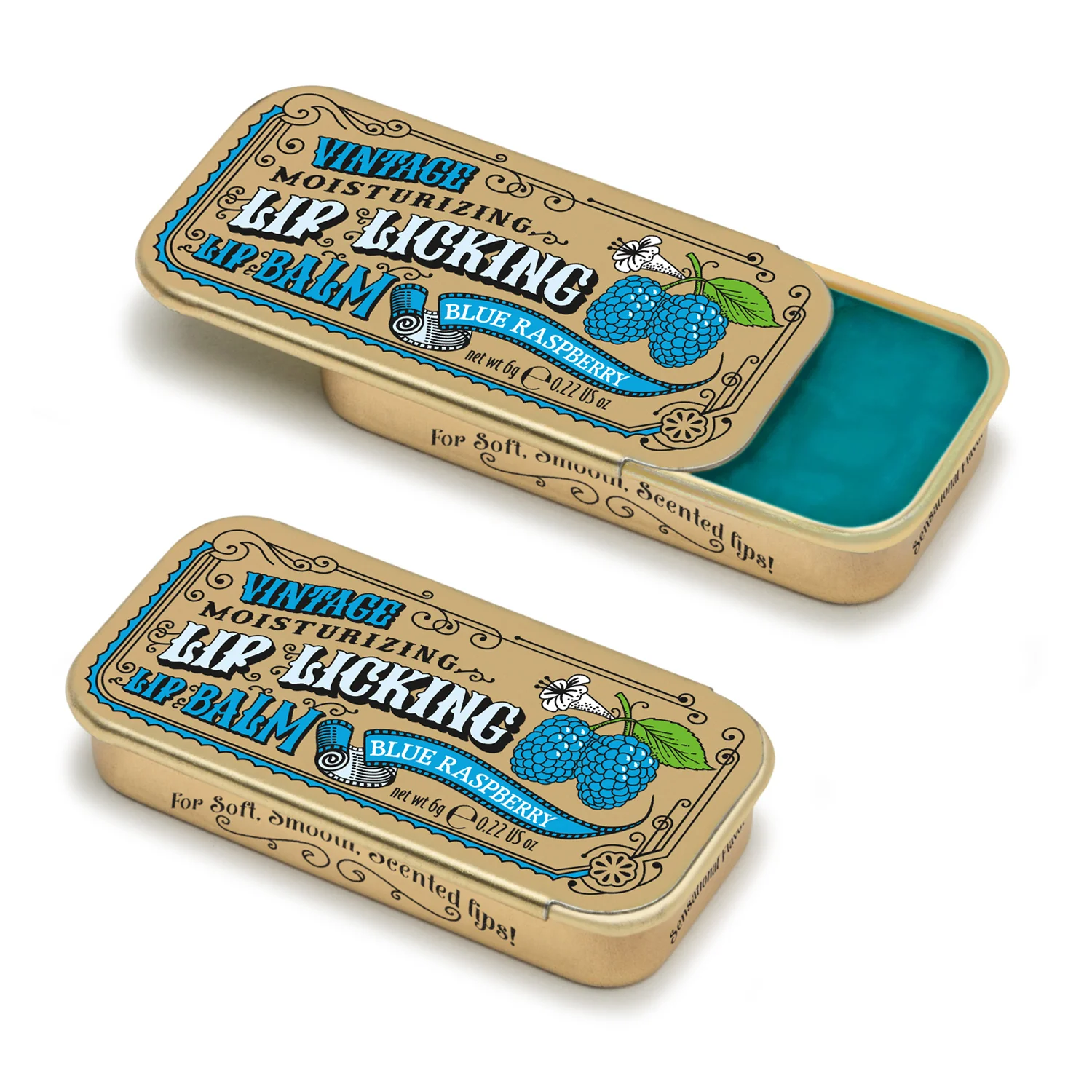 Blue Raspberry Lip Licking Flavored Lip Balm - Image 2