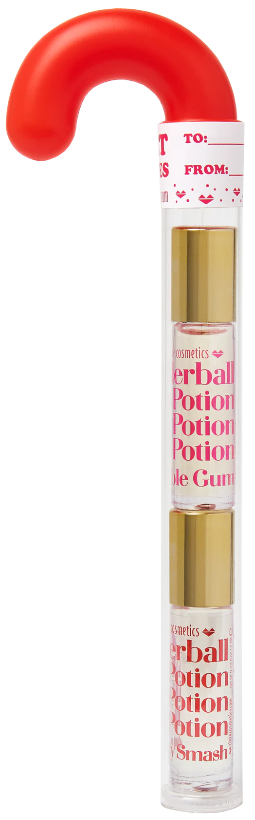 Candy Cane Organic Rollerball Lip Potion Kit: Bubble Gum & Cherry Smash - Image 3