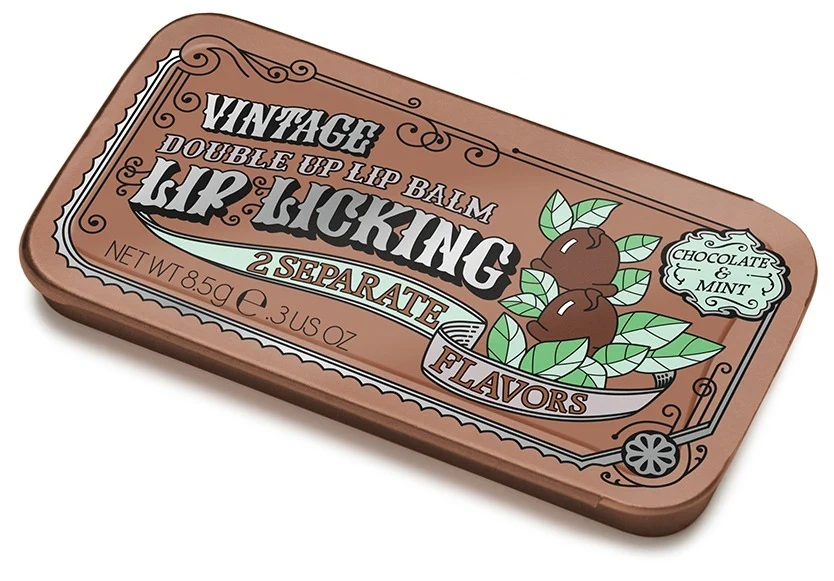 Chocolate & Mint Double Up Lip Licking Flavored Lip Balm - Image 3