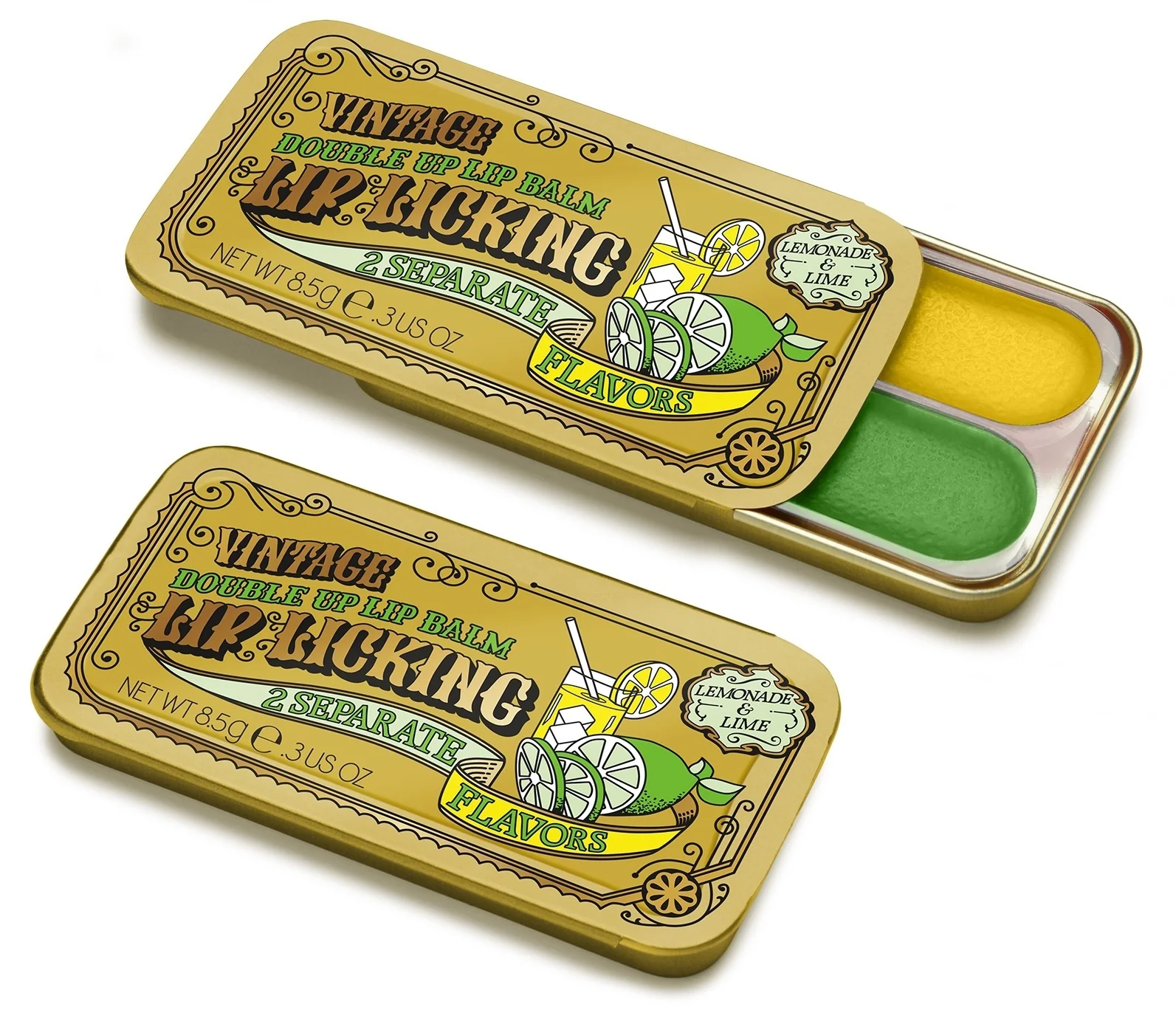 Lemonade & Lime Double Up Lip Licking Flavored Lip Balm - Image 3